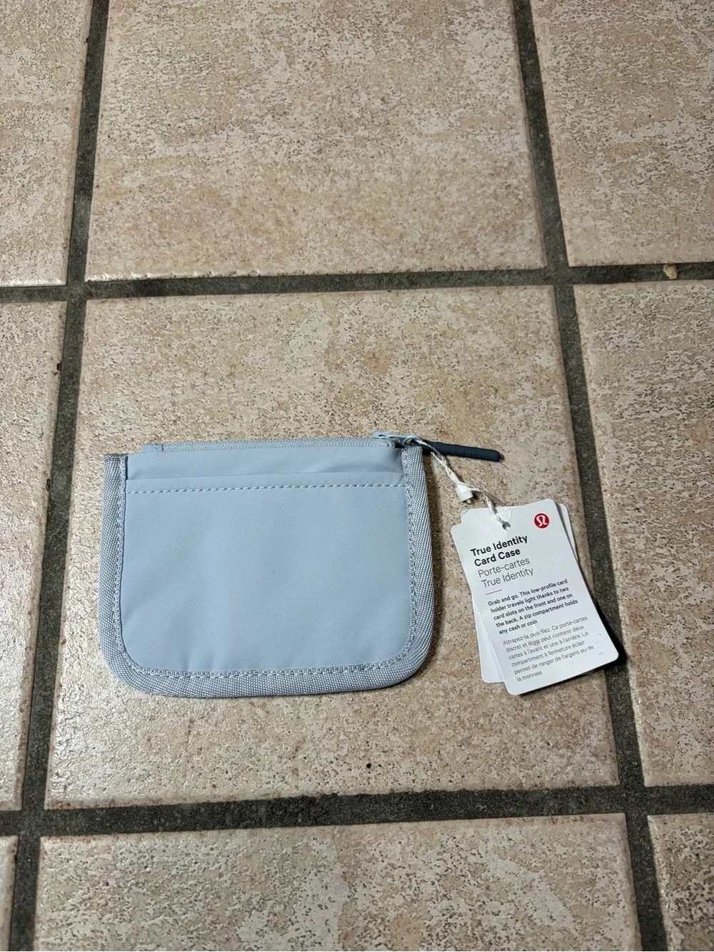 NWT Lululemon True Identity Card Case (Starch Blue/Solar Grey)